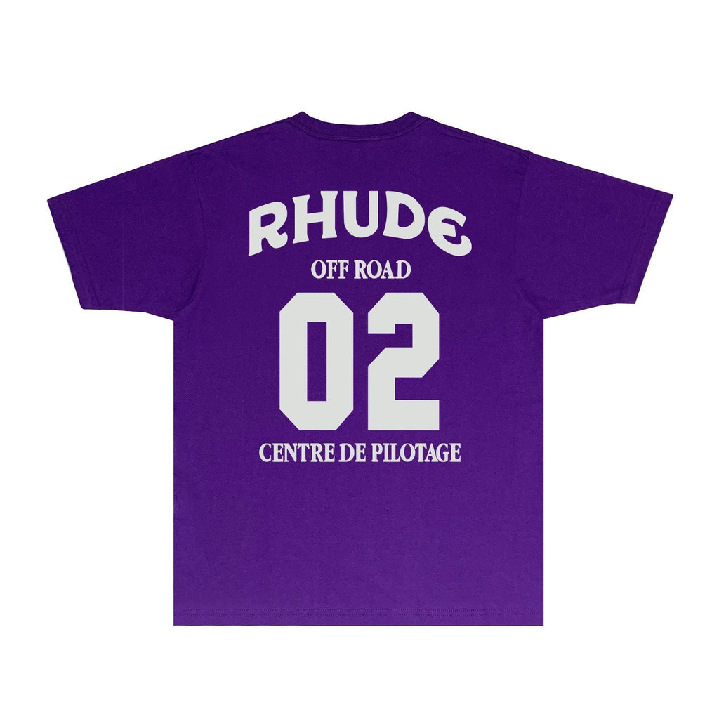 Rhude T-shirts Printed Trendy Pure Cotton