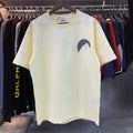 Rhude T-shirts Black Moon Print Loose Casual Short Sleeve Men and Women