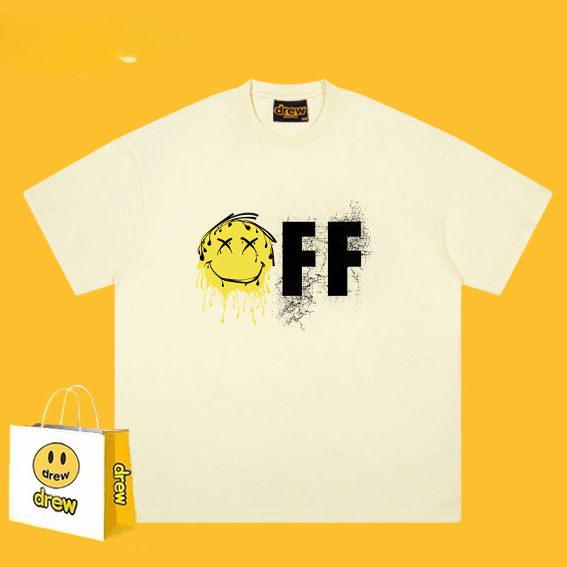 Drew T-shirts Short-Sleeved T-shirt Smiley Face