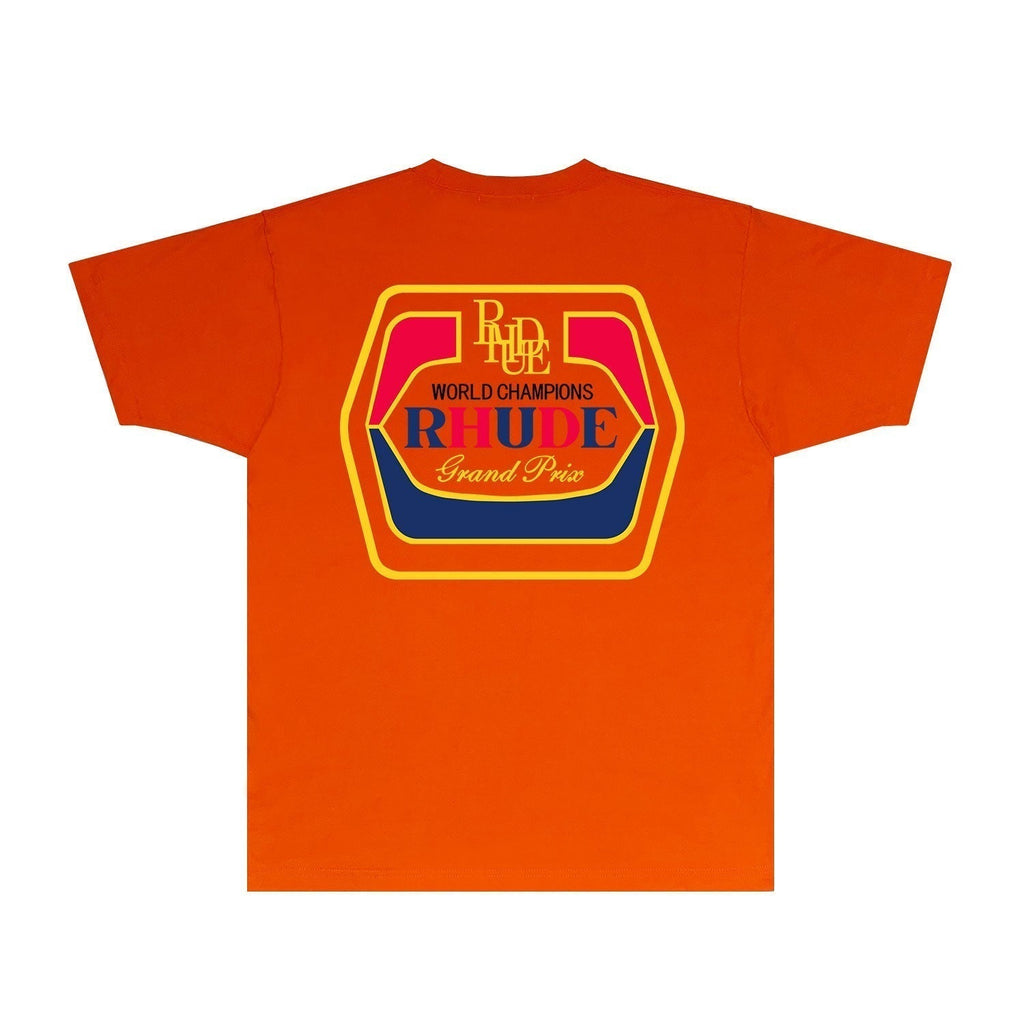 Rhude T-shirts Printed Trendy Pure Cotton