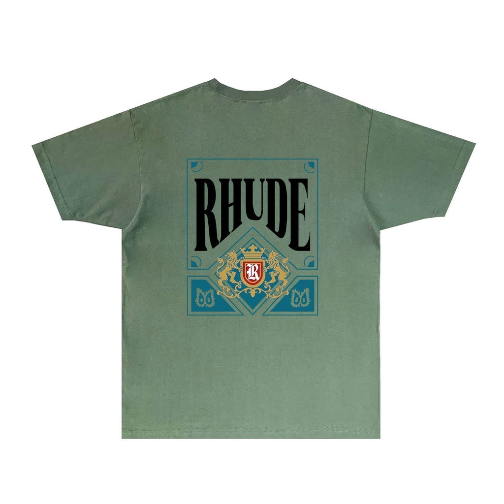 Rhude T-shirts Printed Trendy Pure Cotton