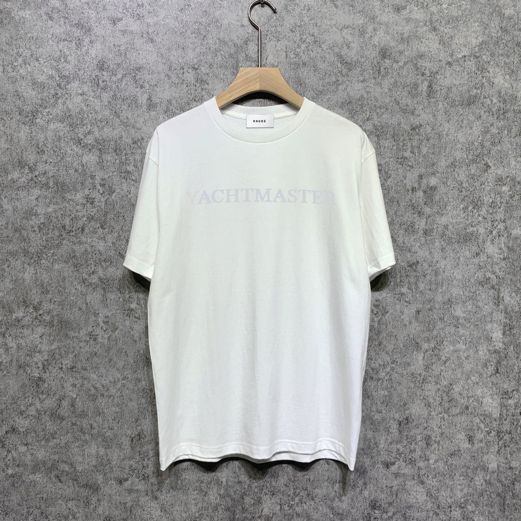 Rhude T-shirts Printed Trendy Pure Cotton