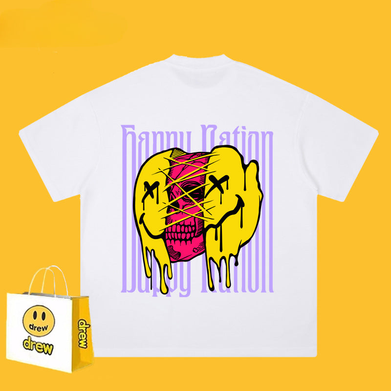 Drew T-shirts Short Sleeve T-shirt Loose round Neck