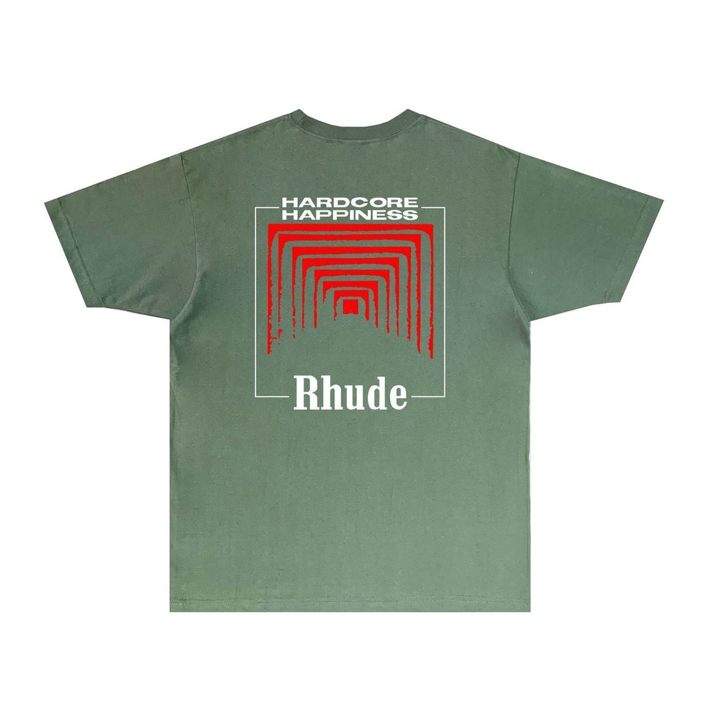 Rhude T-shirts Printed Trendy Pure Cotton