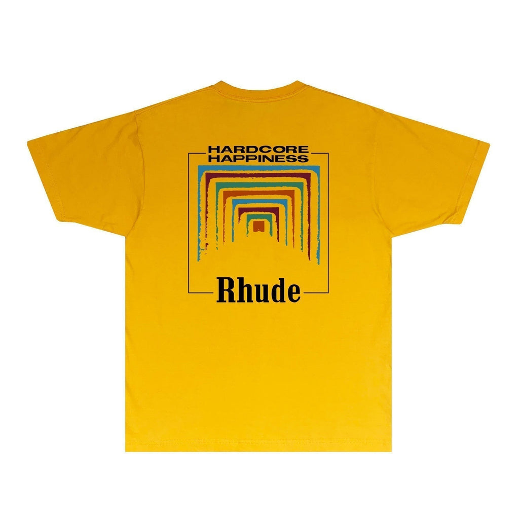 Rhude T-shirts Printed Trendy Pure Cotton
