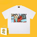 Drew T-shirts Graffiti Printing Loose Men's Short Sleeve