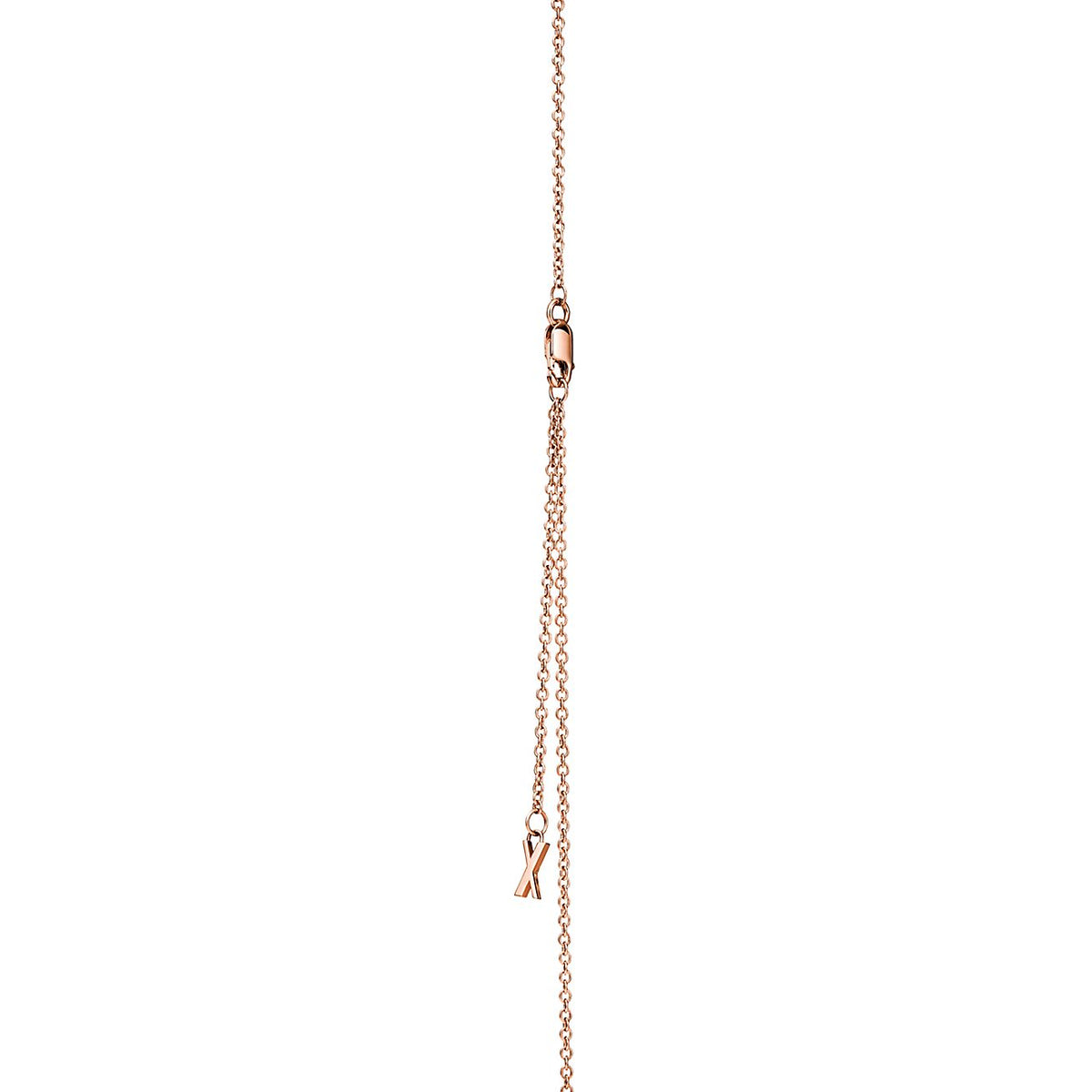 Tiffany Atlas X Closed Interlocking Pendant 18K Gold Necklace