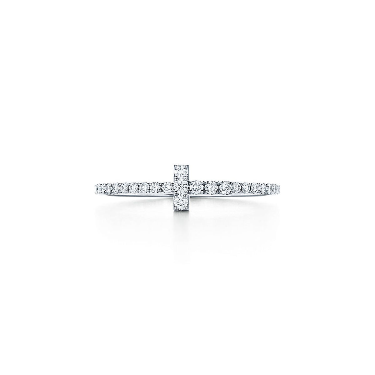 Tiffany Diamond Wire 18K Gold Ring