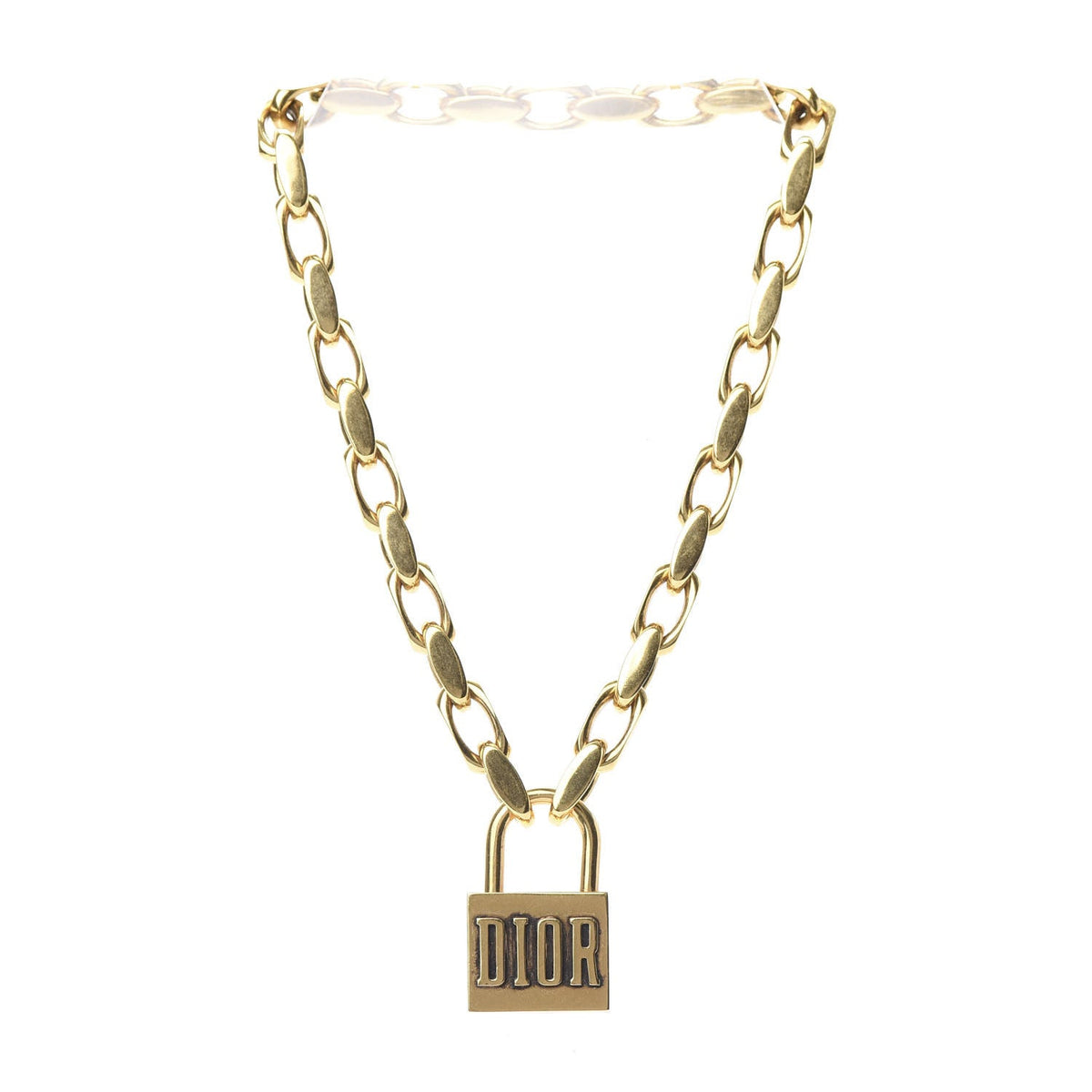 Dior Lucky Locket Choker 18K Gold Necklace