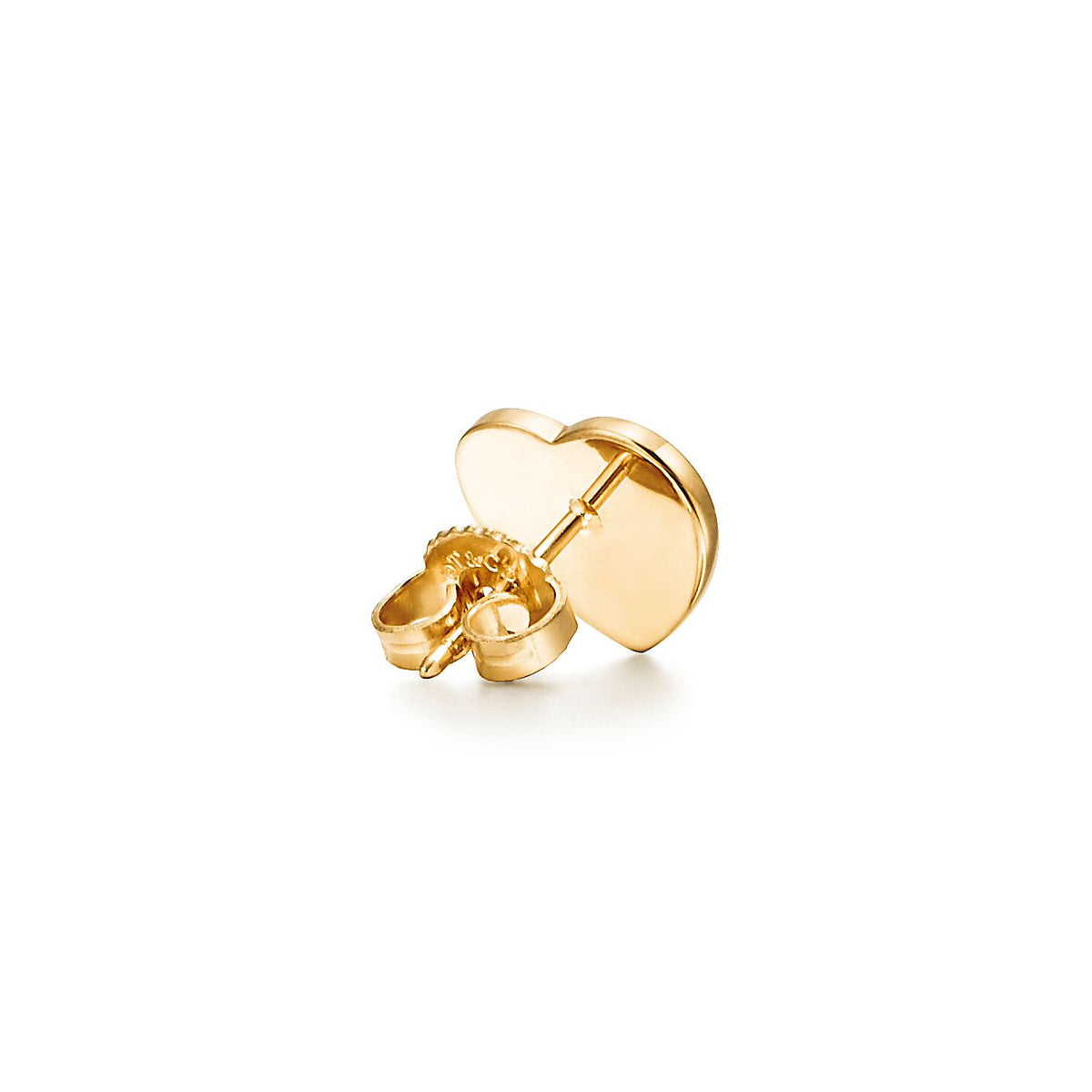 Tiffany Return to Heart Tag Stud 18K Gold Earrings