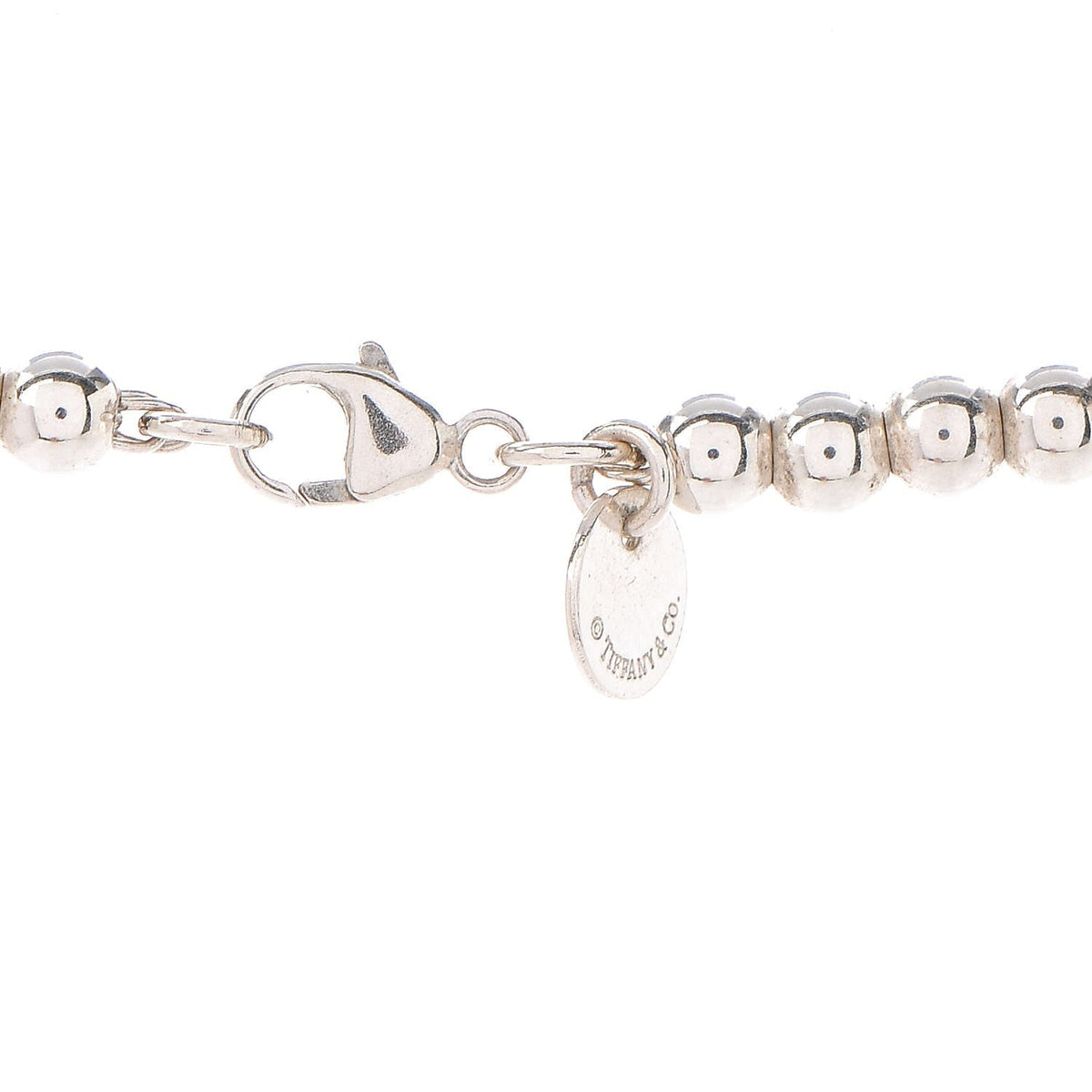 Tiffany Return to Heart Tag Bead 18K Gold Necklace