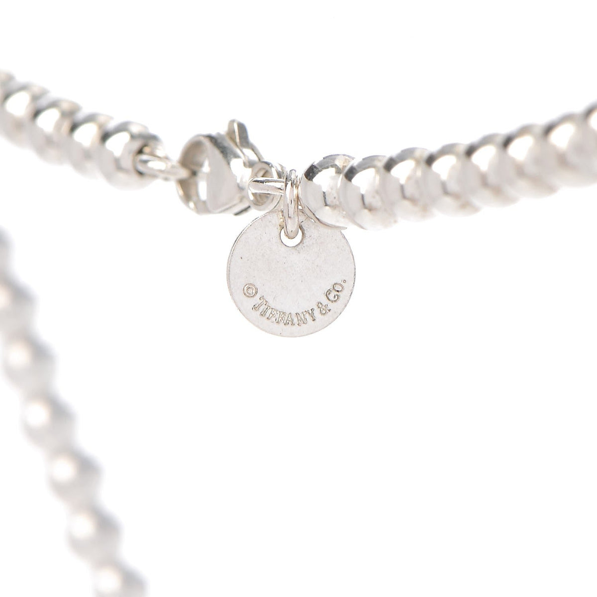 Tiffany Return to Heart Tag Bead 18K Gold Necklace