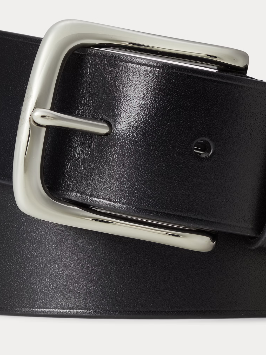 RALPH LAUREN Full-Grain Leather Belt Black