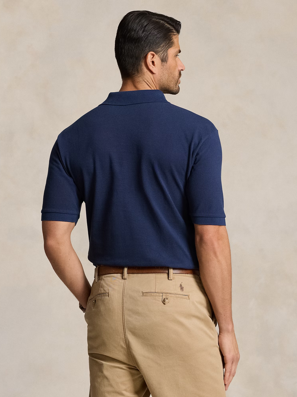 RALPH LAUREN The Iconic Mesh Polo Shirt Navy