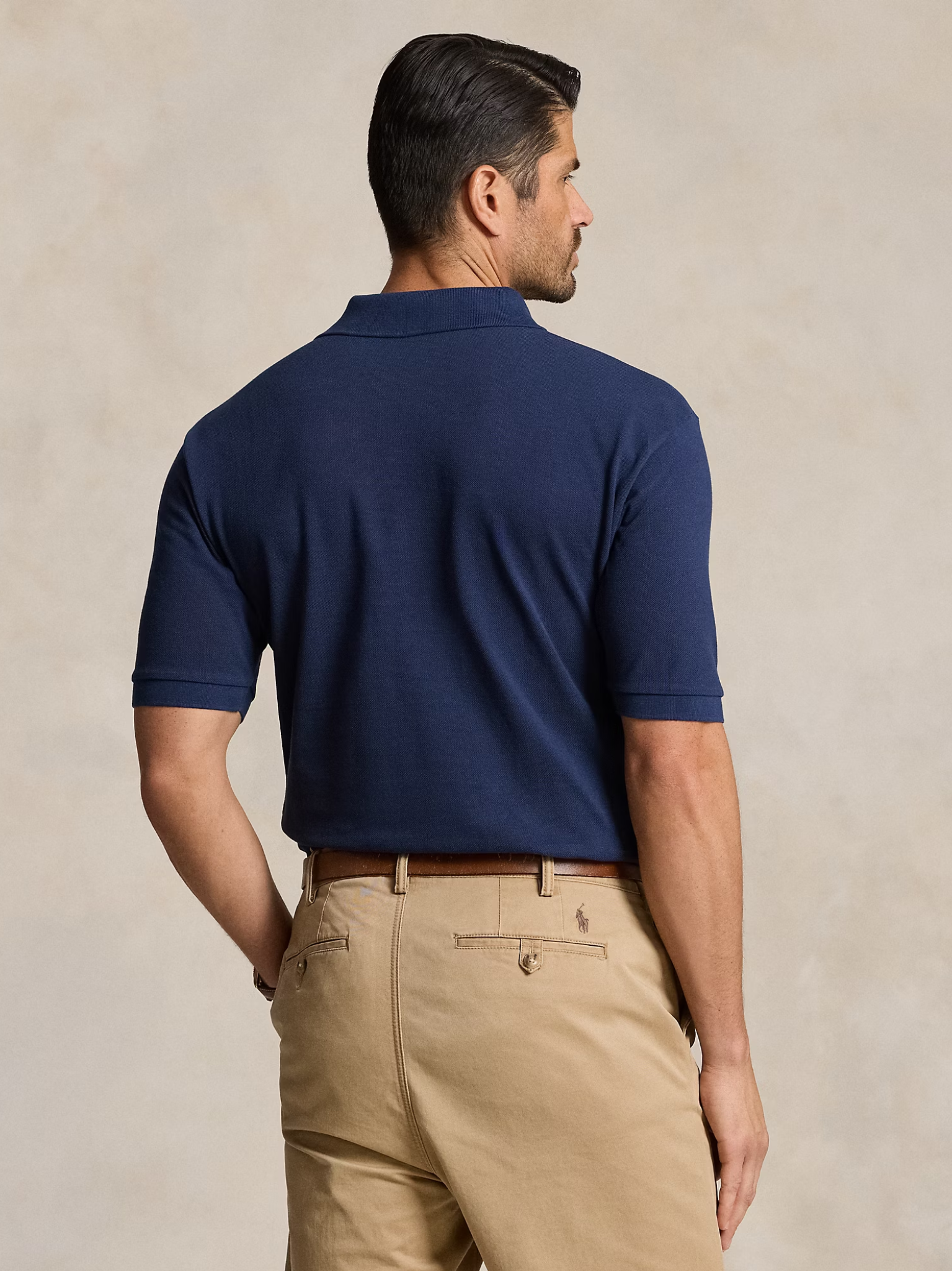 RALPH LAUREN The Iconic Mesh Polo Shirt Navy