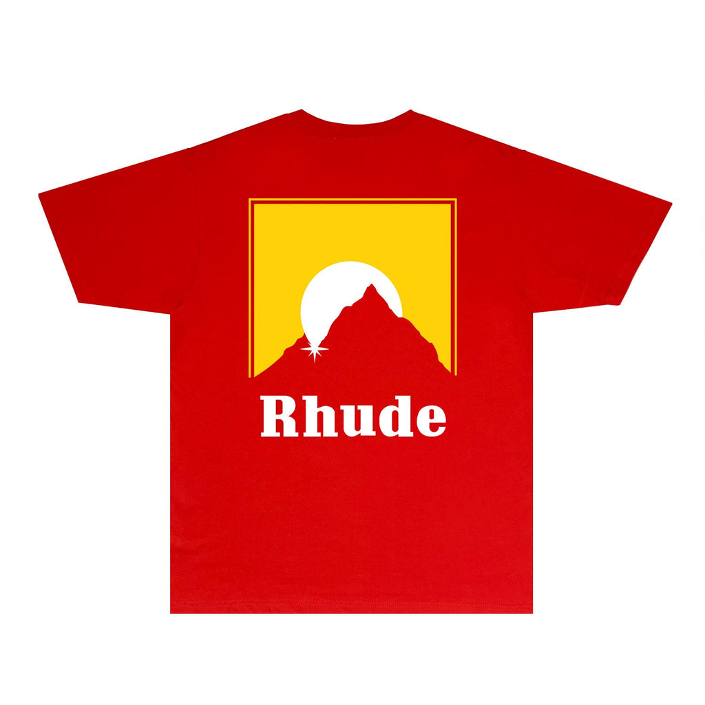 Rhude T-shirts Printed Trendy Pure Cotton