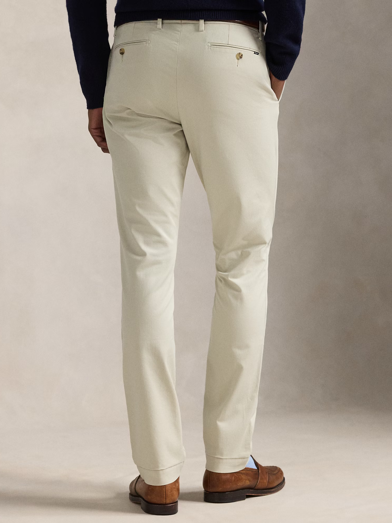 RALPH LAUREN Stretch Slim Fit Chino Trousers Basic Sand