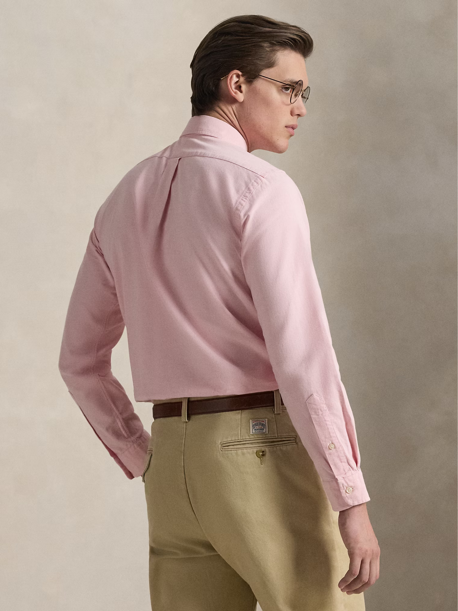 RALPH LAUREN Custom Fit Oxford Shirt Pink