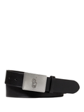 RALPH LAUREN Pony Plaque Leather Belt Black
