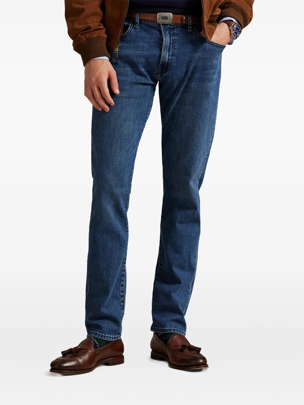 RALPH LAUREN Parkside Active Taper Stretch Jeans Blue