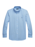 RALPH LAUREN Custom Fit Stretch Poplin Shirt Blue/White Check