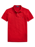RALPH LAUREN Slim Fit Mesh Polo Shirt Red