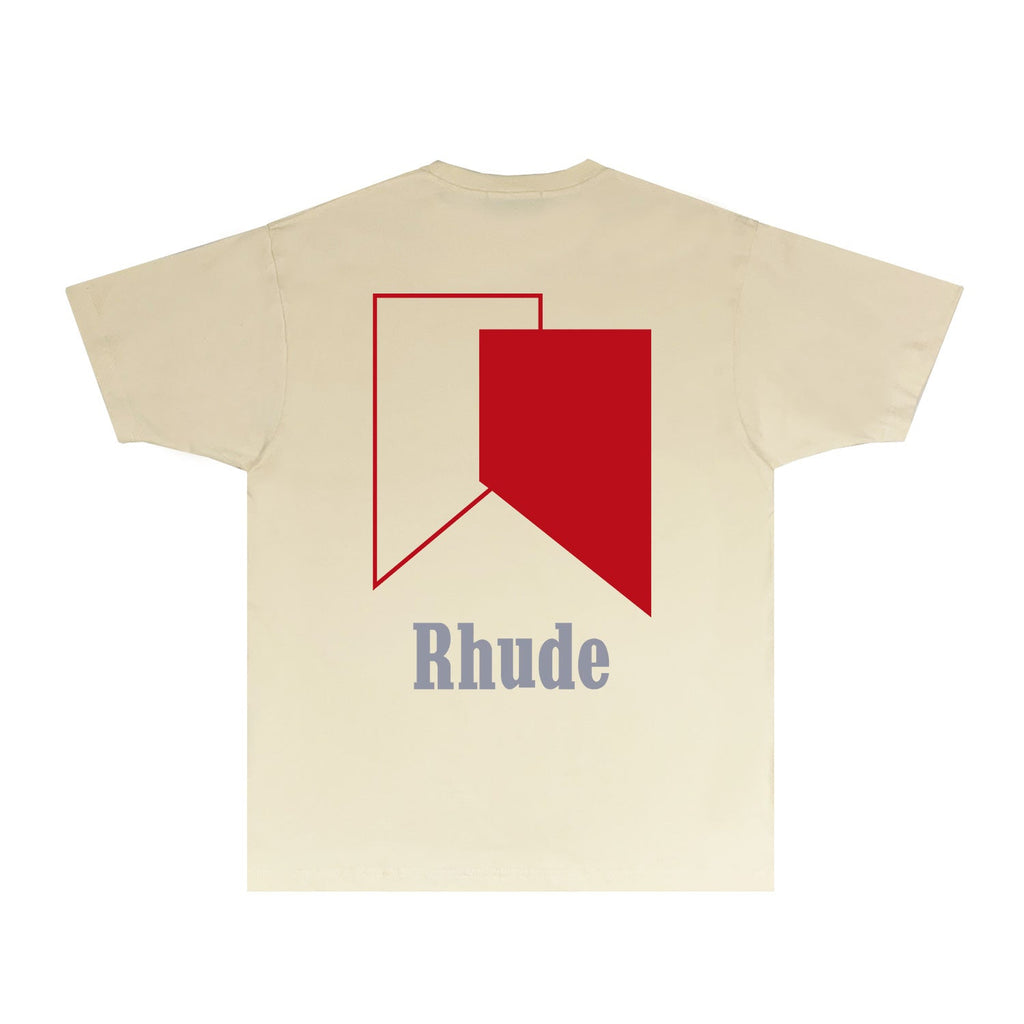 Rhude T-shirts Printed Trendy Pure Cotton
