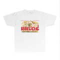 Rhude T-shirts Printed Trendy Pure Cotton