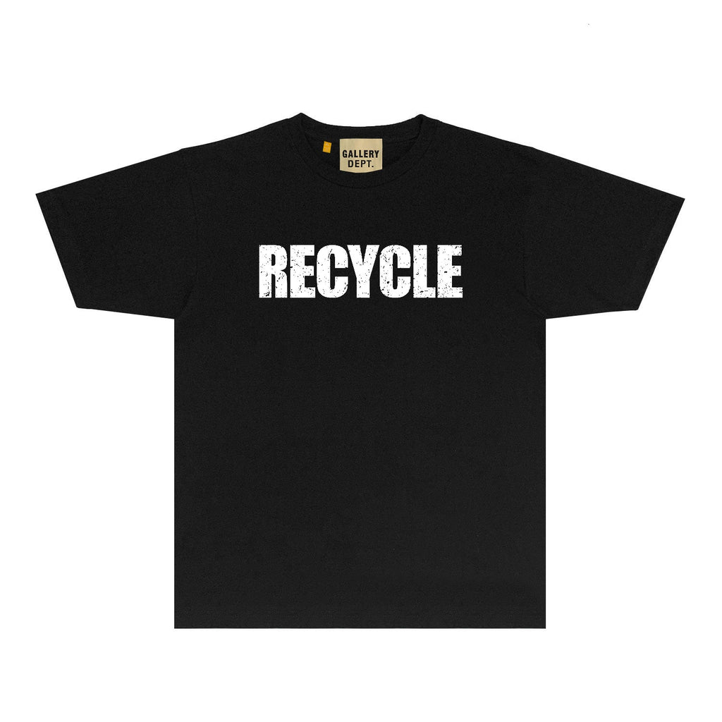 Gallery Dept T Shirt Retro Printed Loose Short-Sleeved Shirt