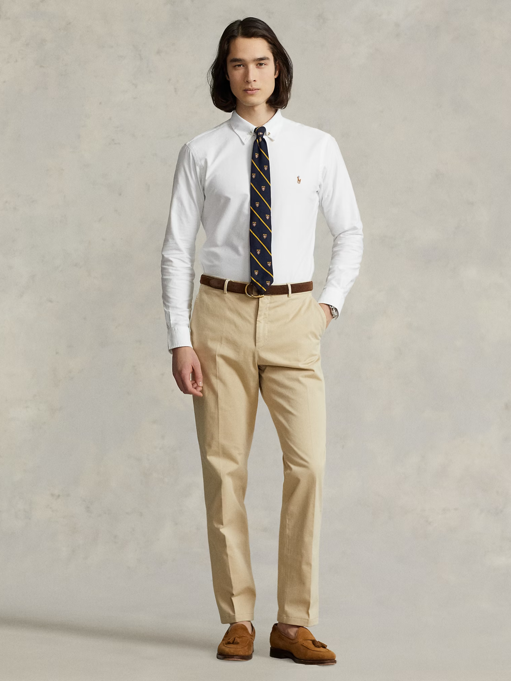 RALPH LAUREN Custom Fit Oxford Shirt White