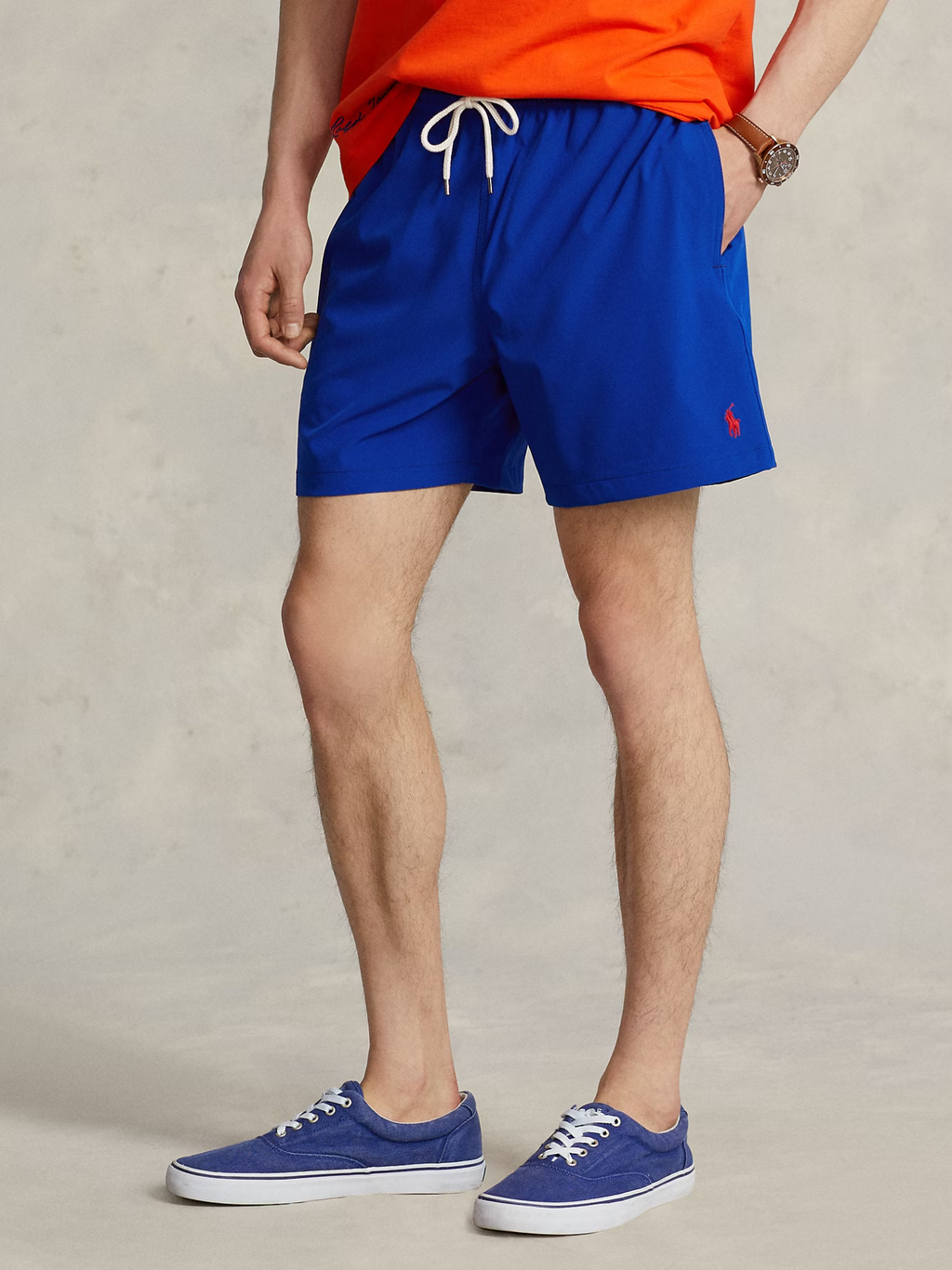 RALPH LAUREN Traveller Swimming Trunks Rugby Royal