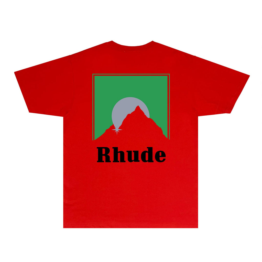 Rhude T-shirts Printed Trendy Pure Cotton