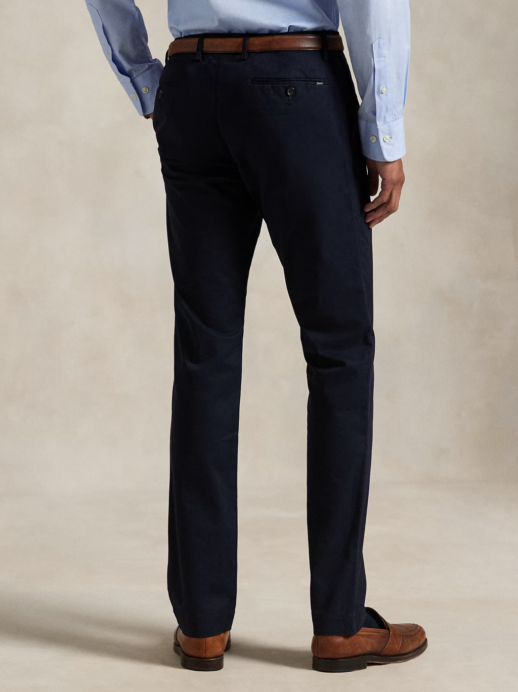 RALPH LAUREN Stretch Slim Fit Chino Trousers Aviator Navy
