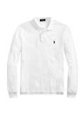 RALPH LAUREN Slim Fit Mesh Long-Sleeve Polo White
