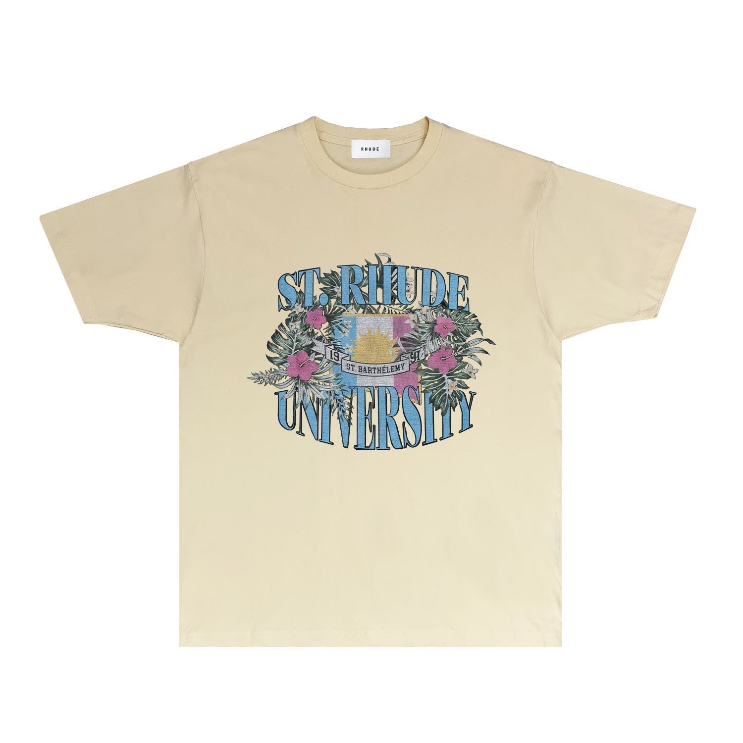 Rhude T-shirts Printed Trendy Pure Cotton
