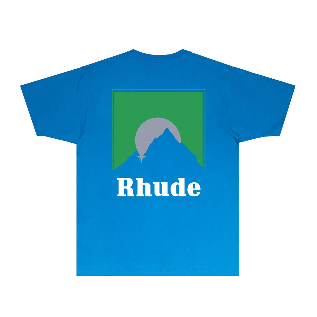 Rhude T-shirts Printed Trendy Pure Cotton