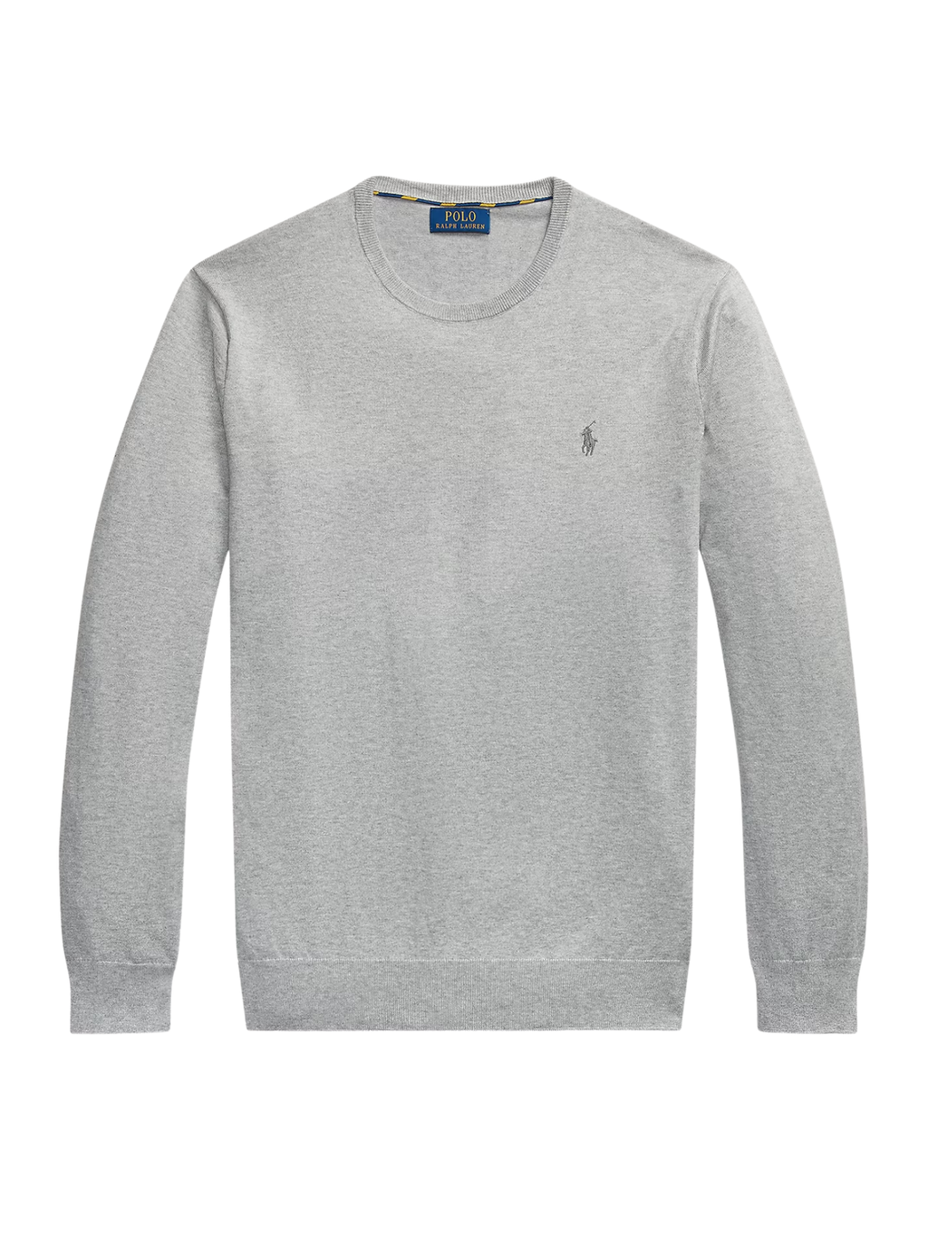 RALPH LAUREN Slim Fit Cotton Jumper Andover Heather
