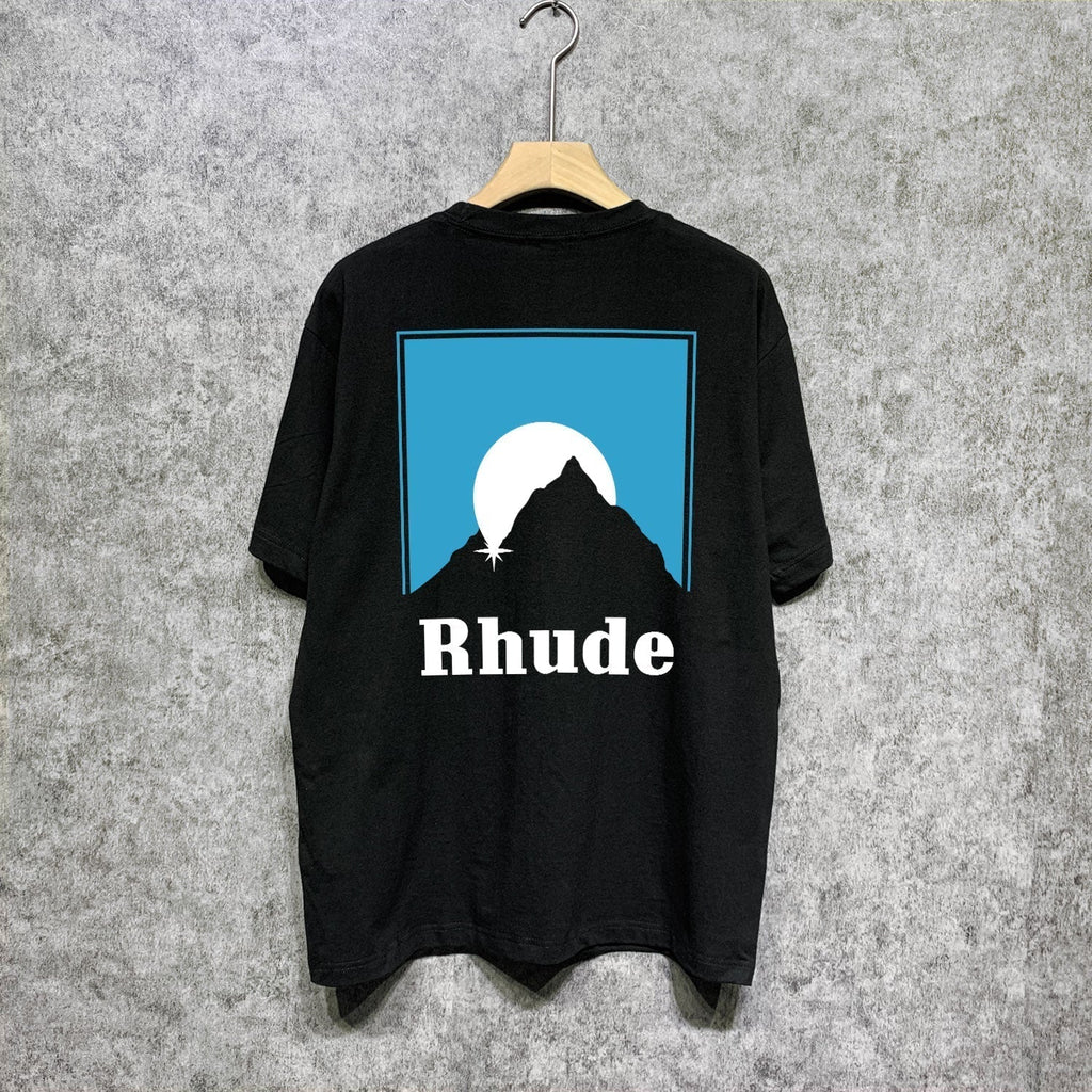 Rhude T-shirts Printed Trendy Pure Cotton