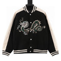 Louis Vuitton Chinese Dragon Embroidered & Paneled Baseball Jacket