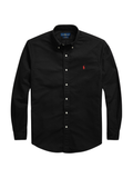 RALPH LAUREN Custom Fit Garment-Dyed Oxford Shirt Polo Black