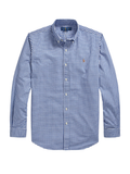 RALPH LAUREN Custom Fit Oxford Shirt Blue/White Gingham
