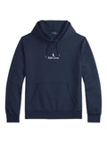 RALPH LAUREN Logo Double-Knit Hoodie Aviator Navy