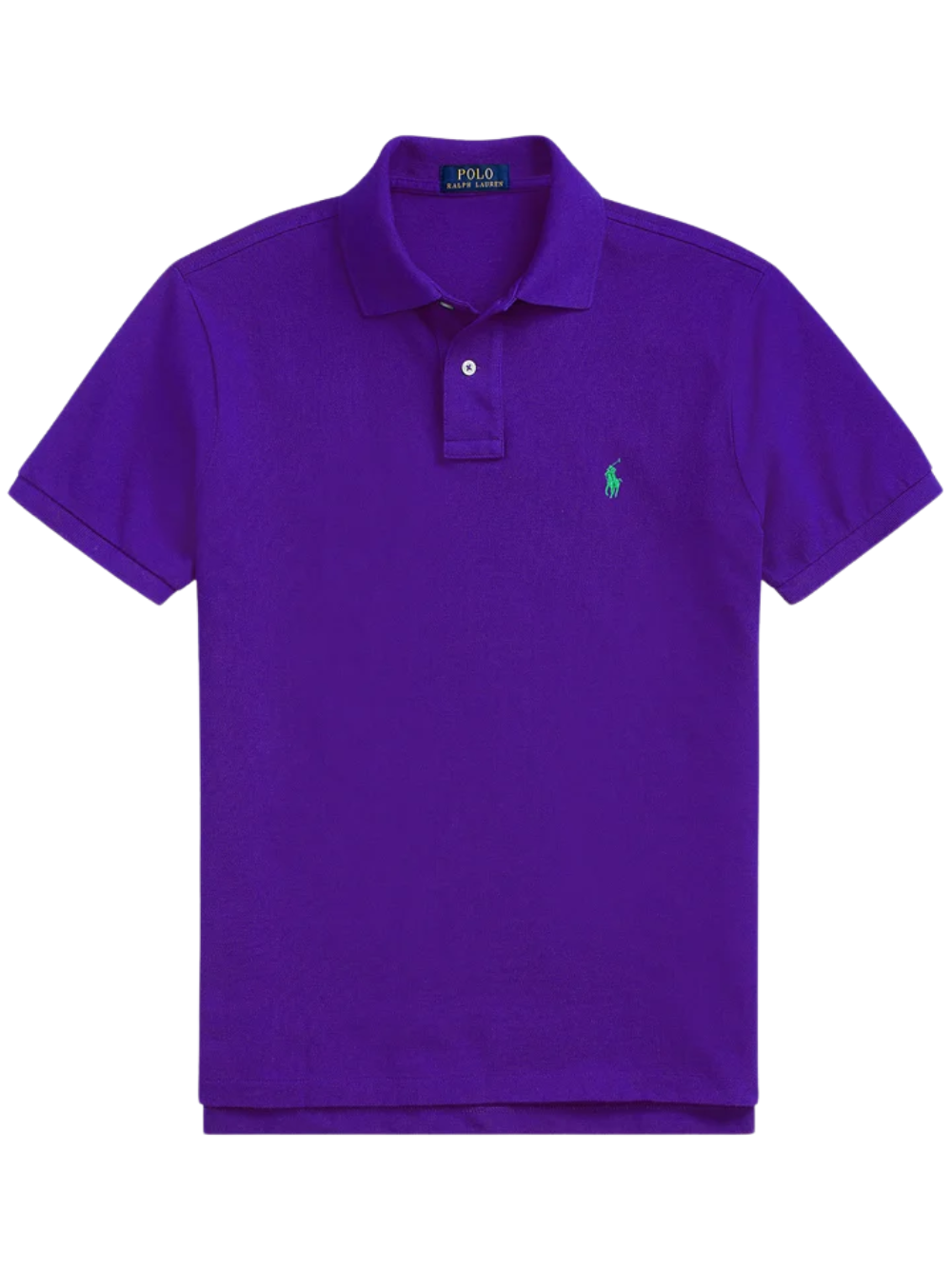 RALPH LAUREN Slim Fit Mesh Polo Shirt Cabana Purple