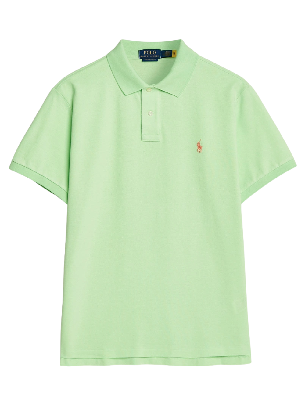RALPH LAUREN Slim Fit Mesh Polo Shirt Cruise Lime