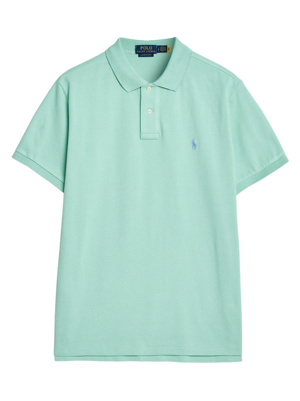 RALPH LAUREN Slim Fit Mesh Polo Shirt Celadon Green