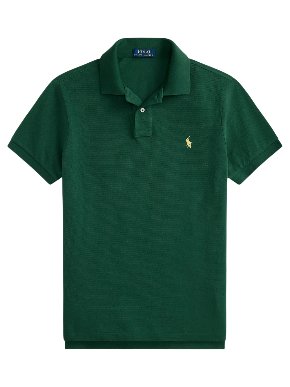 RALPH LAUREN Slim Fit Mesh Polo Shirt Green