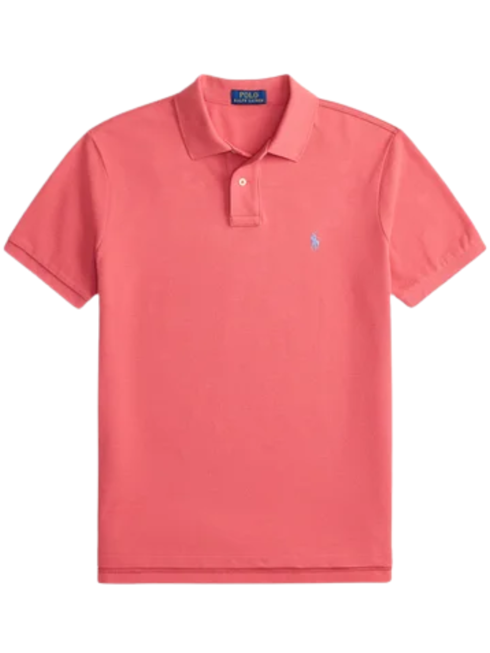 RALPH LAUREN Slim Fit Mesh Polo Shirt Red