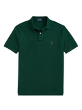 RALPH LAUREN Custom Slim Fit Mesh Polo College Green
