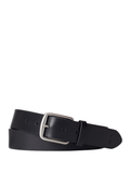 RALPH LAUREN Signature Pony Leather Belt Black