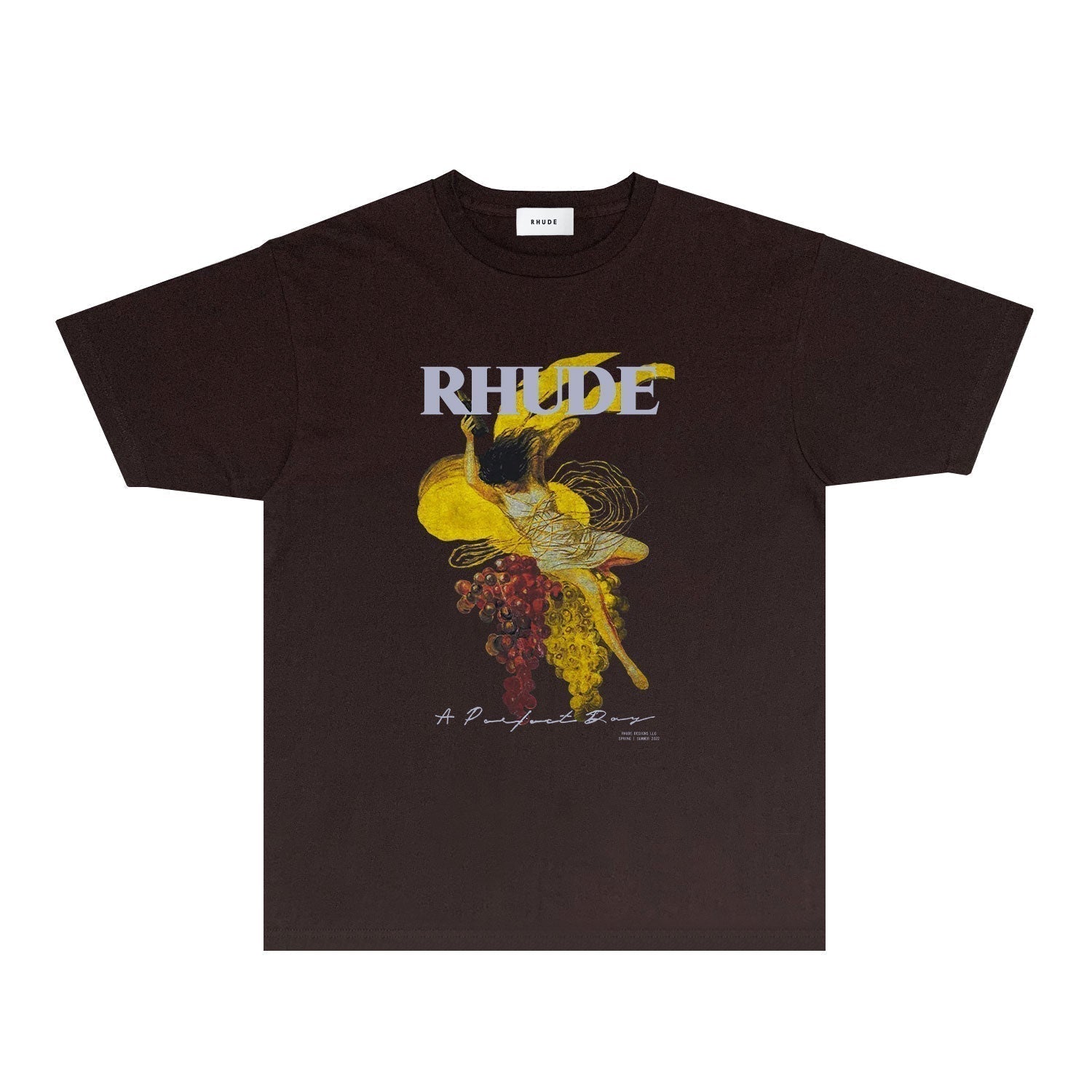 Rhude T-shirts Printed Trendy Pure Cotton
